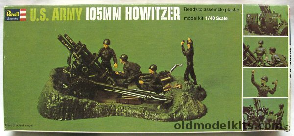 Revell 1/40 US Army 105MM Howitzer with Crew, H555-130 plastic model kit